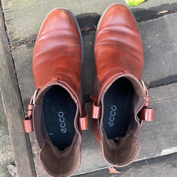 Ecco brown leather Chelsea boots - Picture 5 of 8